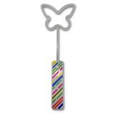 Neon Pink Light Up Butterfly Wand (Each)