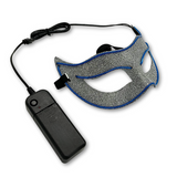 Silver Glitter Mask with Blue EL Wire (Each)