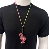 LED Flamingo Necklace - Assorted Colors (Dozen)