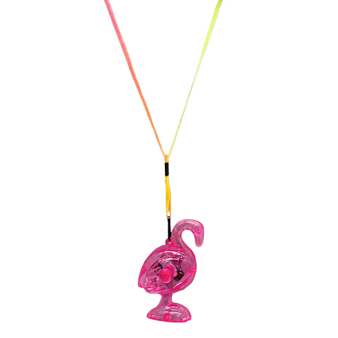LED Flamingo Necklace - Assorted Colors (Dozen)