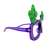 LED Purple and Green Mardi Gras Shutter Sunglasses (Each)