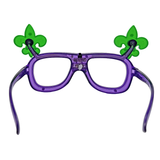 LED Purple and Green Mardi Gras Shutter Sunglasses (Each)