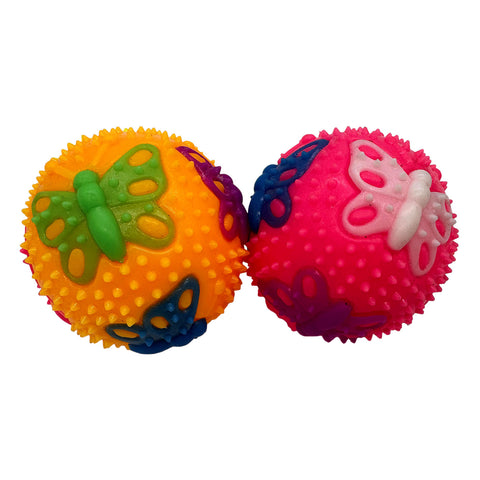 2.95" LED Knobby Butterfuly Bounce Ball (Each)