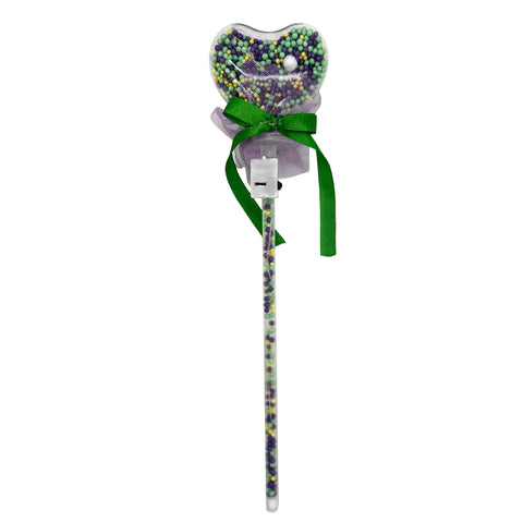 LED Mardi Gras Heart Wand (Each)
