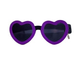 LED Purple Heart Sunglasses (Each)