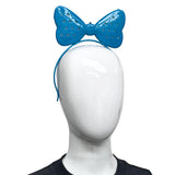 LED Bow with Stars Head Bopper - Turquoise (Each)