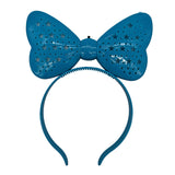 LED Bow with Stars Head Bopper - Turquoise (Each)