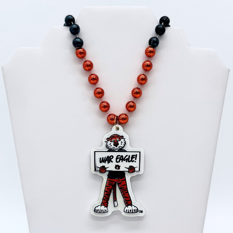 36" Collegiate Auburn University Mascot Licensed Bead (Each)