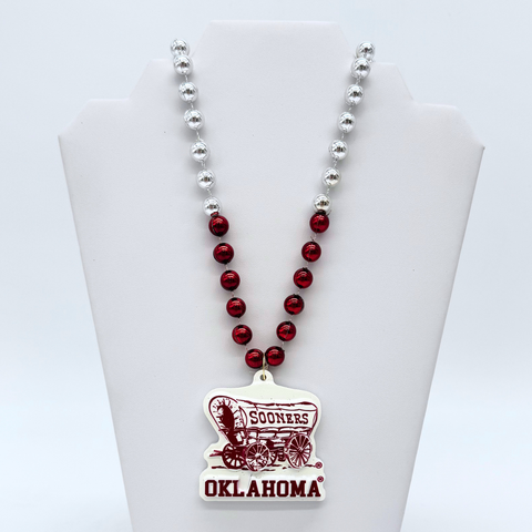36" Collegiate Oklahoma University Mascot Licensed Bead (Each)