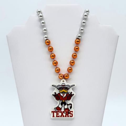 36" Collegiate Texas Longhorn Mascot Licensed Bead (Each)
