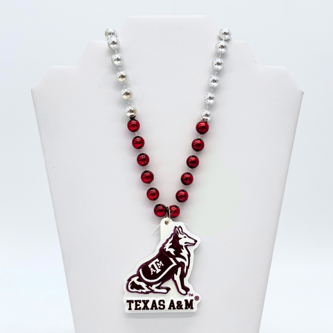 36" Collegiate Texas A & M Mascot Licensed Bead (Each)