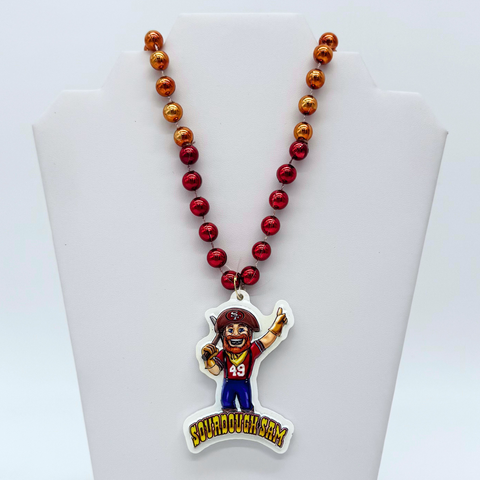 36" NFL Licensed San Francisco 49ers Mascot Bead (Each)