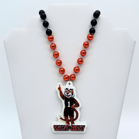 36" NFL Licensed Cincinnati Bengals Mascot Bead (Each)