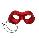 Shiny Red Masquerade Mask with Elastic Band (Each)