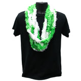 44" Green and White Lei (Pack of 6)