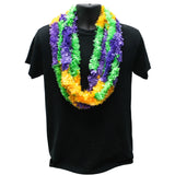 44" Purple, Green and Gold Lei (Pack of 6)