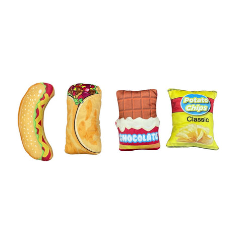 8" Assorted Plush Snacks (Each)