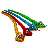 35" Plush Big Eye Snake - Assorted Colors (Each)