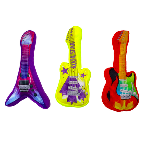 12" Plush Rock Guitar - Assorted (Each)
