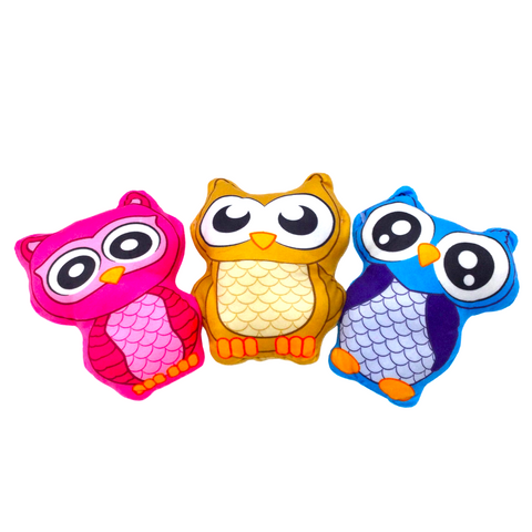 6" Plush Owl - Assorted Colors (Each)