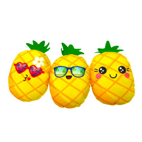 7.5" Plush Emoji Face Pineapple - Assorted (Each)