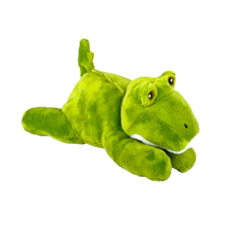 Eco Plush 9" Laying Alligator - Made from Recycled Material (Each)