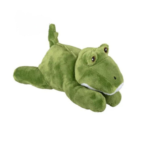 Eco Plush 9" Laying Alligator - Made from Recycled Material (Each)