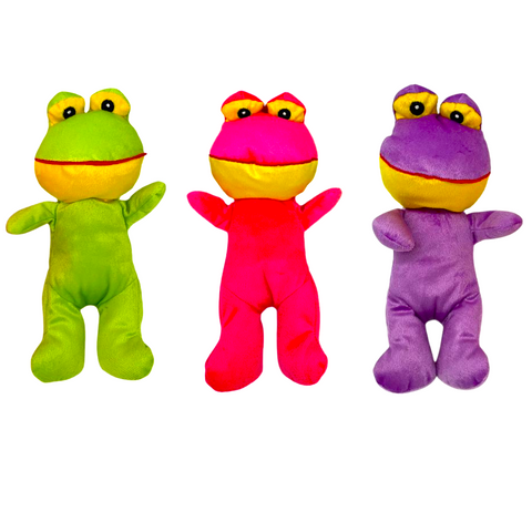 10.5" Plush Frog - Assorted Colors (Each)