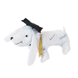 11" Graduation Autograph Plush Dog (Each)