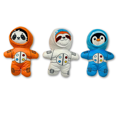 9" Plush Animal Astronauts - Assorted Styles (Each)