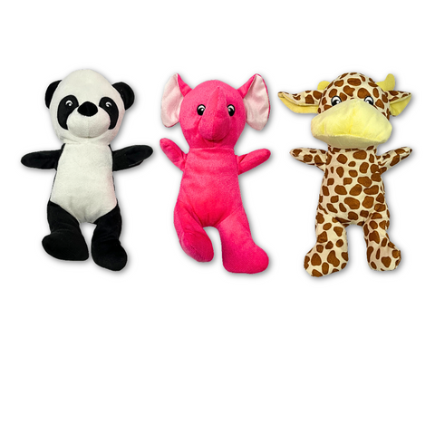 10.5" Plush Zoo Animals - Assorted Styles (Each)