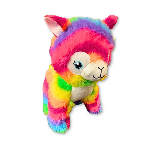 8" Plush Rainbow Lama (Each)