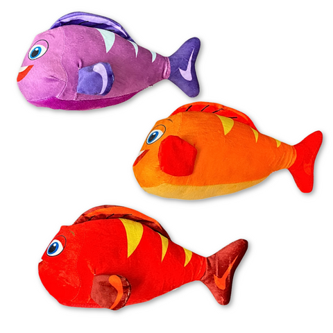 10" Plush Fish - Assorted Colors (Each)
