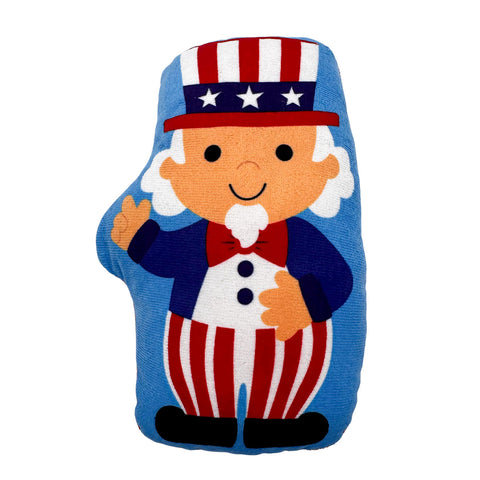 7" USA Red,White, and Blue Uncle Sam Plush Pillow (Each)