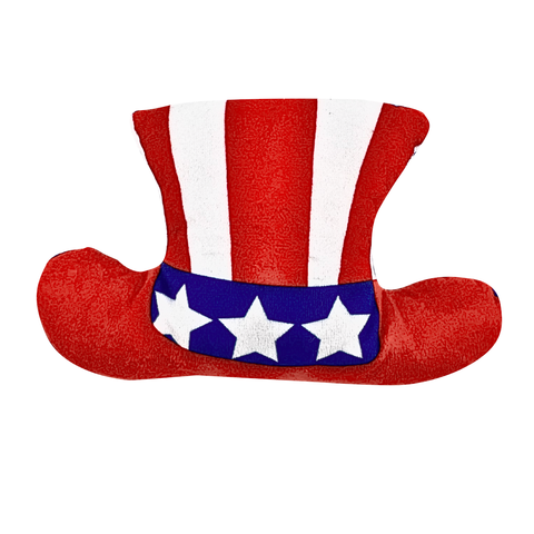 7" Red,White, and Blue American Hat Plush Pillow (Each)