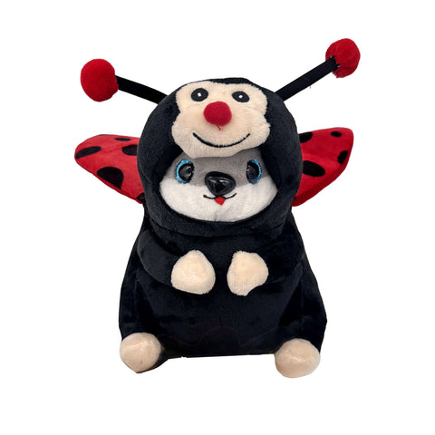 7" Dressed Hamster Lady Bug ( Each)