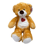 23.5" Cotton Candy Natural Heart Bears (Each)