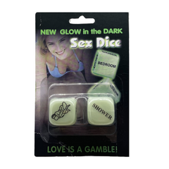 Large Glow In The Dark Sex Dice (Pack)