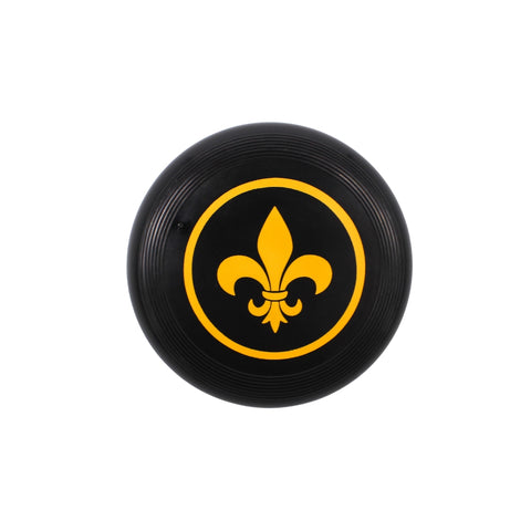 Black Frisbee with Gold Fleur de Lis Imprint 3.5" (6 Dozen)