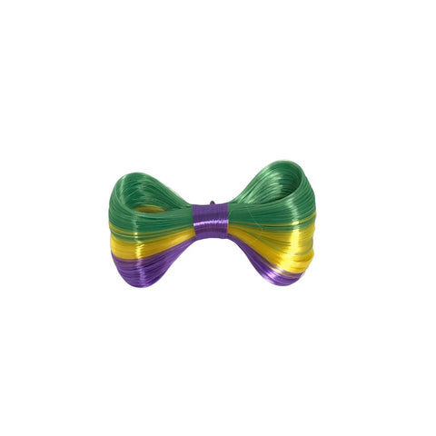 Purple, Green and Yellow Hair Bow (Each)