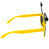 Yellow and Black Bee Sunglasses with Antennae (Each)