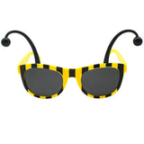Yellow and Black Bee Sunglasses with Antennae (Each)