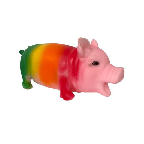 8" Snorting Rainbow Pig (Each)