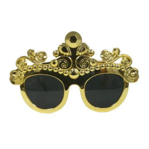 Metallic Gold Princess Sunglasses (Each)
