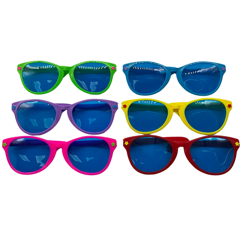 Jumbo Sunglasses - Assorted Colors (Pack of 6)