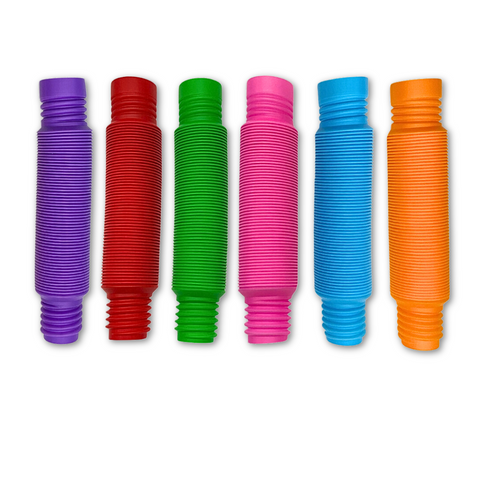 Jumbo Pop Tubes - Assorted Colors (Pack of 6)