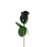 11.5" Faux Roses - Black (Dozen)