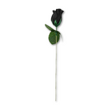 11.5" Faux Roses - Black (Dozen)