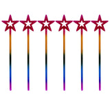 12" Rainbow Star Wand (Dozen)