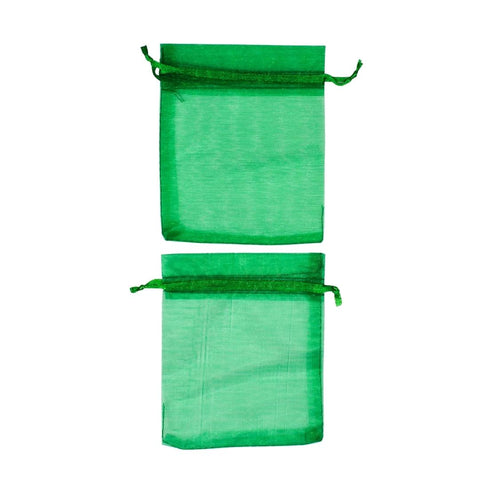 Green Organza Bag 4" x 4" (Dozen)
